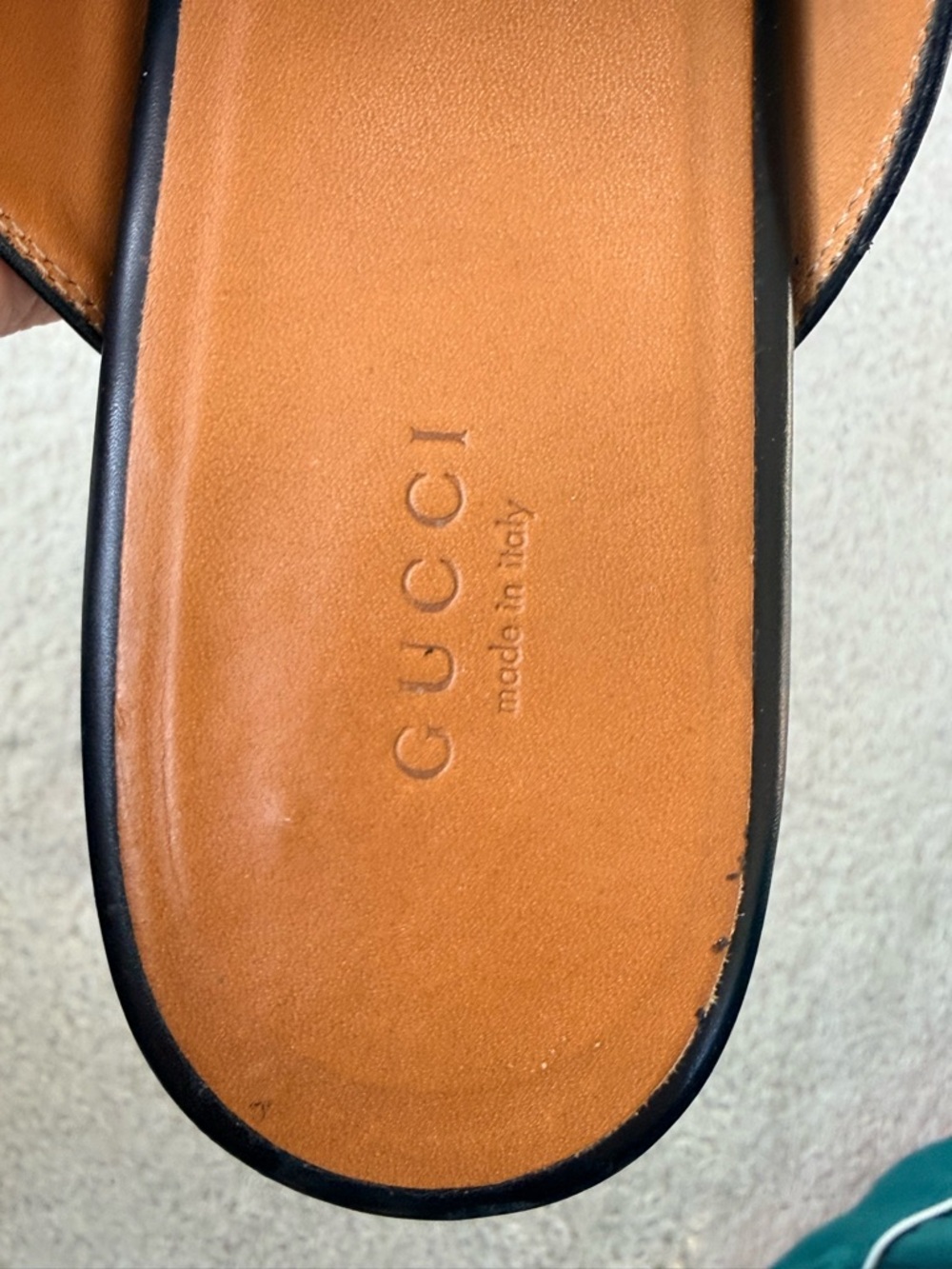 Gucci Princetown Black Leather Horsebit Backless Loafers Size 41 - Picture 3 of 6